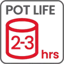 Pot Life 2-3 hours