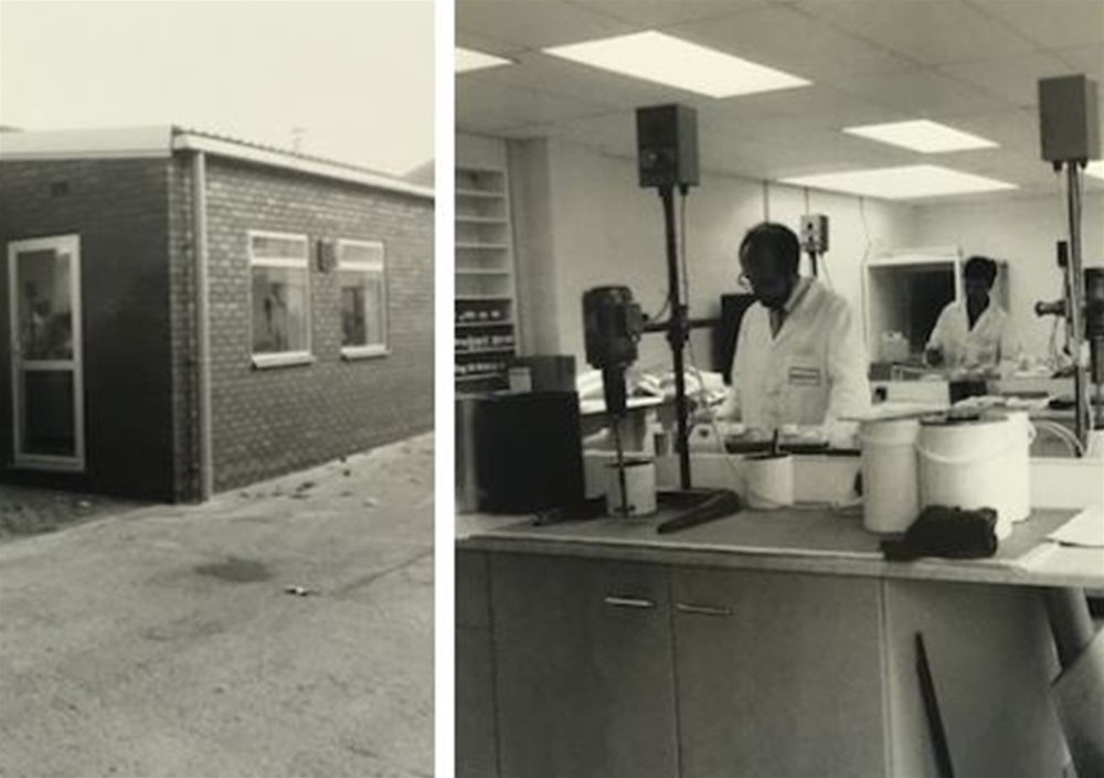 Intercoat third paint laboratory in 1990